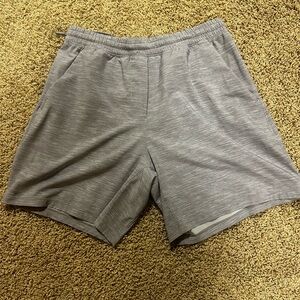 lululemon athletica Light Gray Athletic Shorts